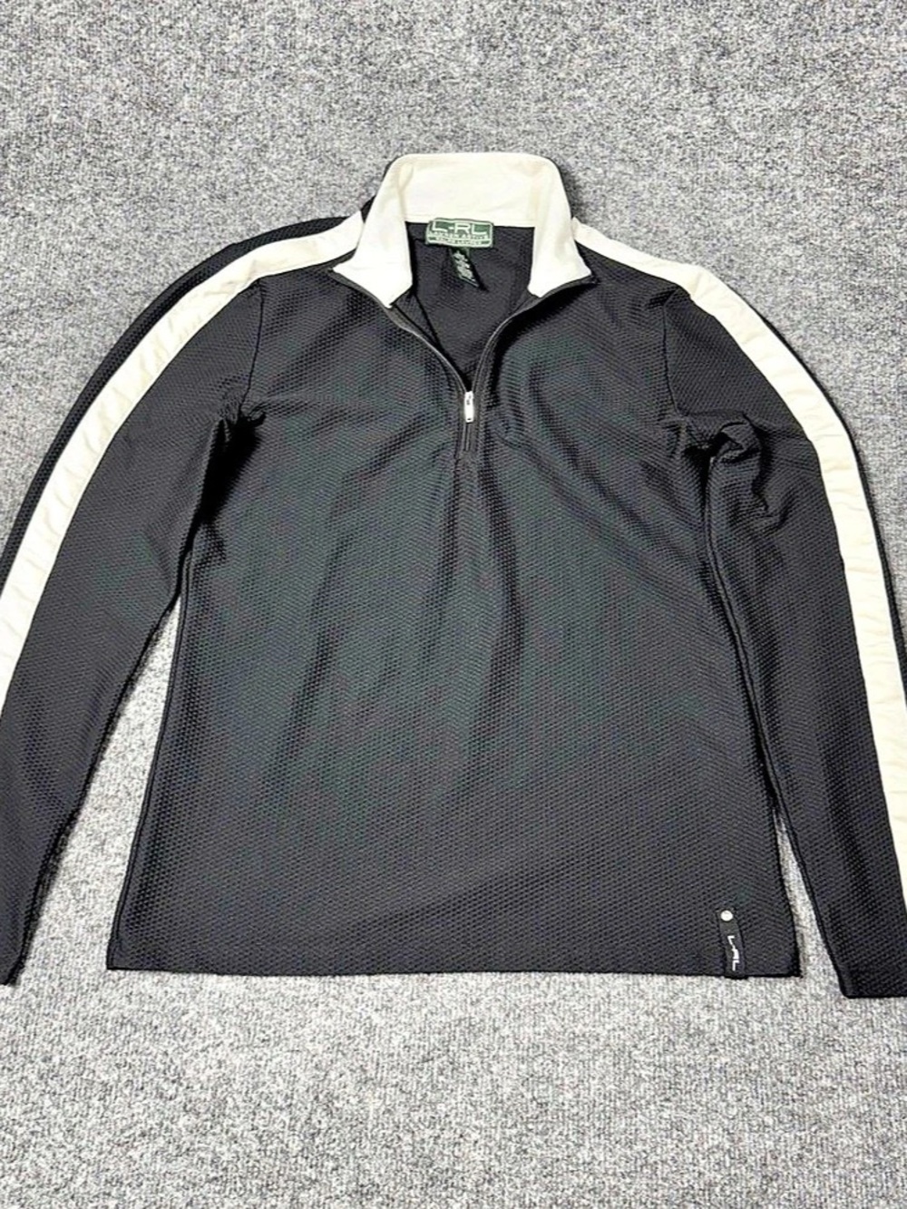 Lauren Ralph Lauren Active 1/4-Zip Pullover Color Block Pullover Black &